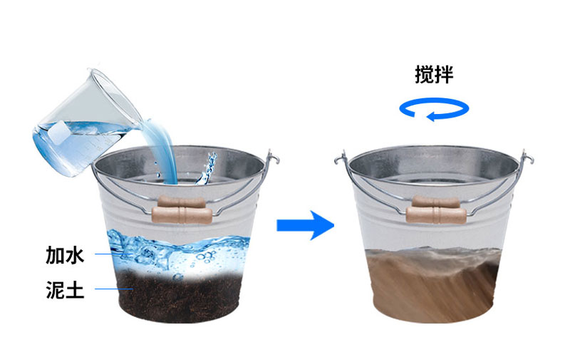 墒情自动监测站安装之搅拌泥土